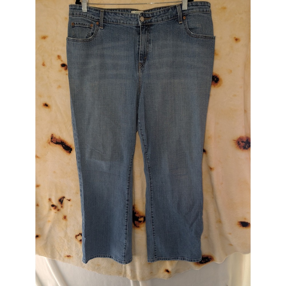 Levi's 580 Boot Cut Jeans Womens 20W Blue Medium Wash Stretch Denim Casual 90s